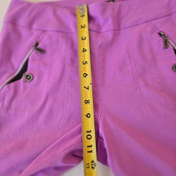 Jamie Sadock Womens Skinnylicious Pull On Athletic Golf Capri Pants Lilac Size 8 - Picture 9 of 11